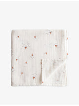 selfridges Mushie Printed Cotton Muslin Swaddle- Buy online at McGrocer