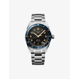 selfridges Longines Spirit Zulu Time Stainless Steel and Ceramic Bezel 39mm Automatic Watch- Buy online at McGrocer