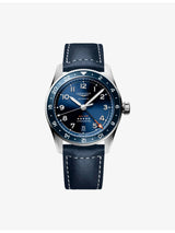 selfridges Longines Spirit Zulu Time Stainless-Steel and Ceramic Bezel 39mm Automatic Watch- Buy online at McGrocer