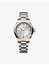 selfridges Longines Conquest Stainless-Steel and 18ct Rose Gold Cap 200 Automatic Watch, 30mm- Buy online at McGrocer