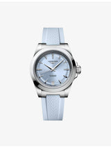 selfridges Longines Conquest Stainless-Steel Rubber Strap 34mm Automatic Watch- Buy online at McGrocer