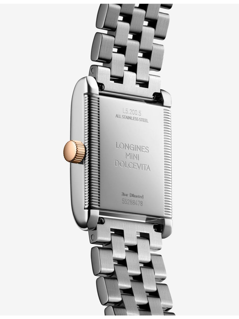 Longines Mini DolceVita stainless steel quartz watch (British brand)
