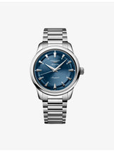 selfridges Longines Conquest Heritage Stainless Steel Automatic Watch- Buy online at McGrocer