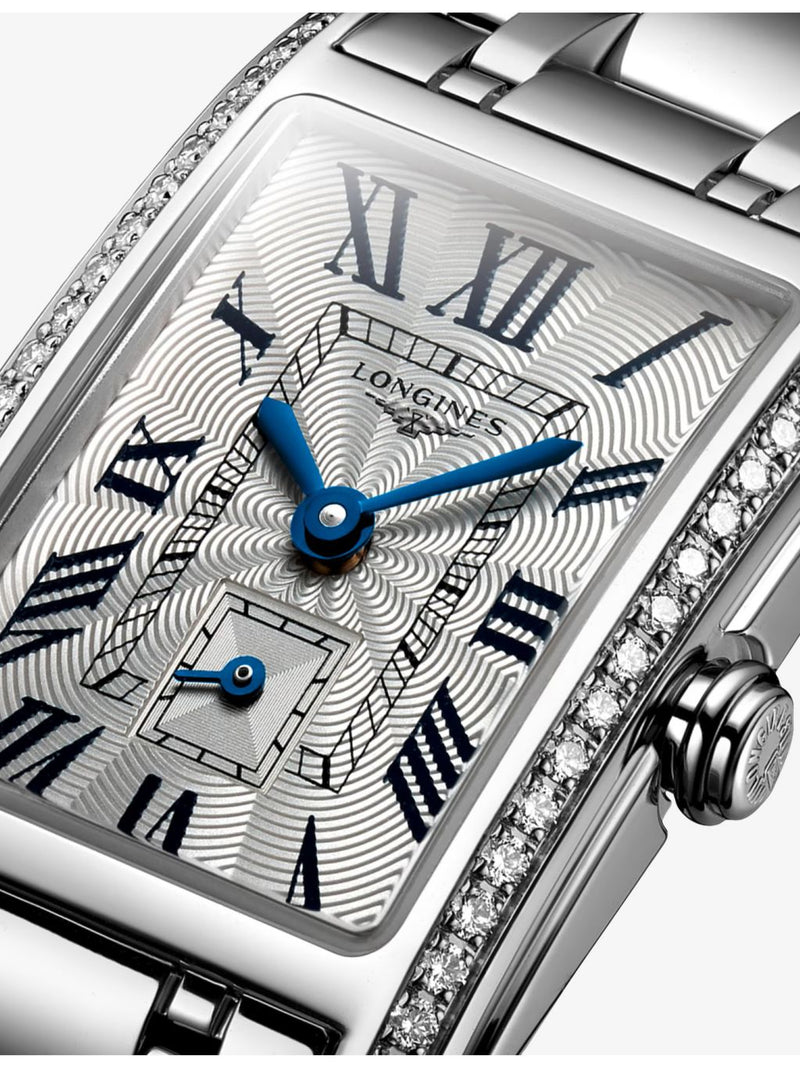 Longines DolceVita stainless steel diamond watch 0.386ct - British product