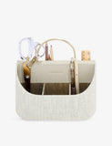 Stackers linen-blend desk caddy, UK version