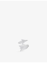 selfridges Boucheron Fleche 18ct White Gold 0.67ct Diamond Ring- Buy online at McGrocer