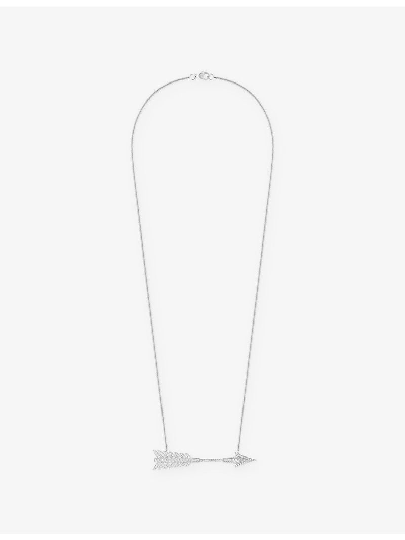 Boucheron Fleche 0.65ct diamond pendant necklace, 18ct white gold - British product