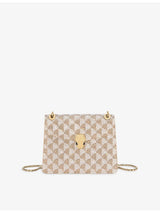 selfridges Bvlgari Serpenti Forever Day-to-Night Small Calla Crystal and Suede Shoulder Bag- Buy online at McGrocer