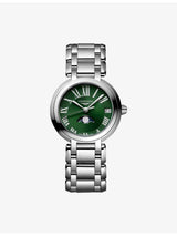 selfridges Longines PrimaLuna Moonphase Stainless-Steel Quartz Watch- Buy online at McGrocer