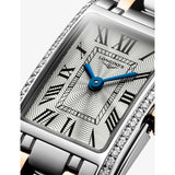 Longines DolceVita rectangular watch 0.280ct diamonds red PVD, imported from the UK