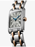 Longines DolceVita rectangular watch 0.280ct diamonds red PVD, imported from the UK