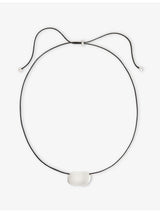selfridges Heaven Mayhem Pebble Silver-Plated Brass Necklace 60cm- Buy online at McGrocer