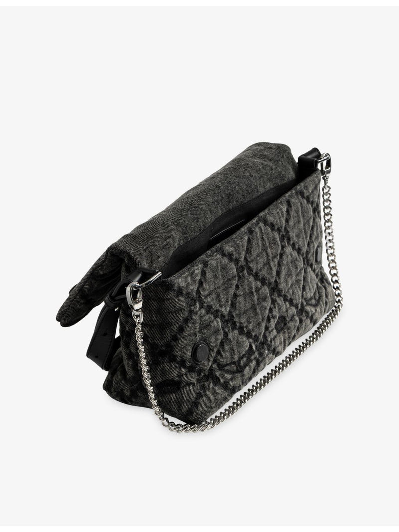 Zadig Voltaire Rocky II quilted denim shoulder bag, UK version