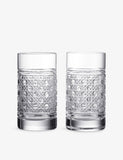 Waterford Opulence highball crystal glasses set of two - British product