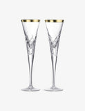 Waterford Celebrations toasting flute crystal glasses set of two (British brand)
