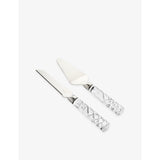 selfridges Waterford Celebrations Crystal Cake Server and Knife- Buy online at McGrocer