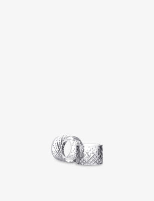 Waterford Celebrations crystal glass napkin rings set of two - British product