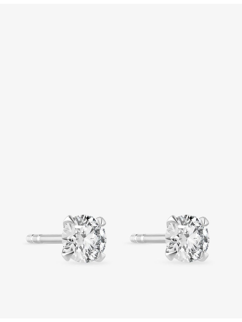Sif Jakobs 0.22ct solitaire diamond earrings in 14ct white gold (British brand)