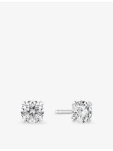 selfridges Sif Jakobs Venice Solitaire 14ct White Gold 0.22ct Lab Grown Diamond Earrings- Buy online at McGrocer