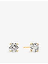 selfridges Sif Jakobs Venice Solitaire 14ct Gold 0.50ct Lab Grown Diamond Earrings- Buy online at McGrocer