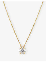 selfridges Sif Jakobs Venice 14ct Yellow Gold and 0.50 Lab-Grown Diamond Necklace- Buy online at McGrocer