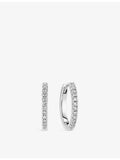 Sif Jakobs Alba 14ct white gold hoop earrings 0.24ct lab-grown diamonds - British product