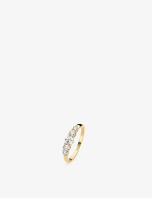 Sif Jakobs Tiara 14ct Yellow-Gold and 0.67ct Lab-Grown Diamond Ring