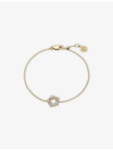 selfridges Sif Jakobs Brina 14ct Yellow Gold and 0.52ct Lab-Grown Diamond Bracelet 19cm- Buy online at McGrocer