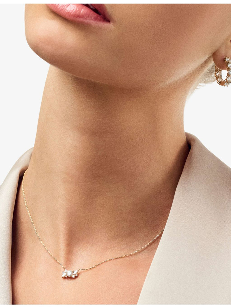 Lovere 14ct yellow gold lab grown diamond necklace, imported from the UK