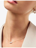 Lovere 14ct yellow gold lab grown diamond necklace, imported from the UK