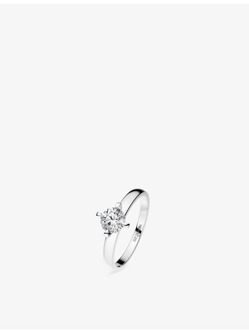 Sif Jakobs Venice 14ct white gold lab-grown diamond ring 0.50ct - British product