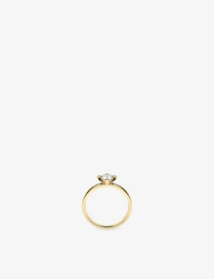 Sif Jakobs 14ct yellow gold ring 0.50ct lab-grown diamond, UK version