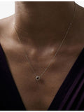 Astley Clarke red garnet lab-grown diamond pendant, imported from the UK
