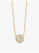 selfridges Astley Clarke April Birthstone 14ct Yellow Gold 0.08ct Lab-Grown Diamond Pendant Necklace, 45.7cm- Buy online at McGrocer