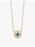 Astley Clarke alexandrite and lab-grown diamond pendant necklace 14ct yellow-gold (British brand)