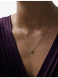 Astley Clarke September birthstone pendant necklace 14ct gold sapphire, UK version