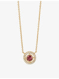 Astley Clarke yellow-gold tourmaline pendant necklace, October birthstone (British brand)