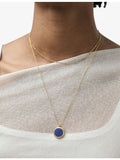 Astley Clarke 18ct yellow gold and lapis locket necklace (British brand)
