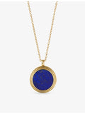 Astley Clarke 18ct yellow gold and lapis locket necklace (British brand)