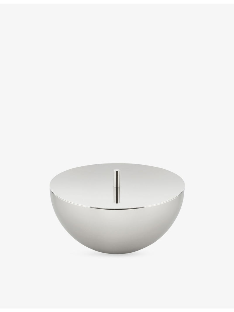 Alessi Rocc small stainless-steel candle holder 12cm - British product