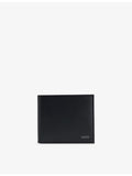 BOSS logo plaque leather folding wallet (British brand)