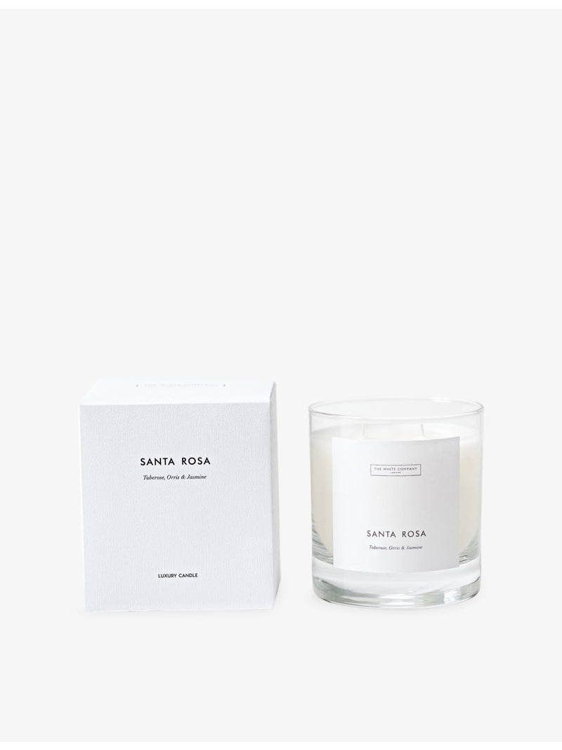 The White Company Santa Rosa scented candle two-wick 280g - British product