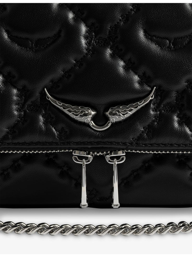 Zadig Voltaire Rocky II XL leather shoulder bag - British product