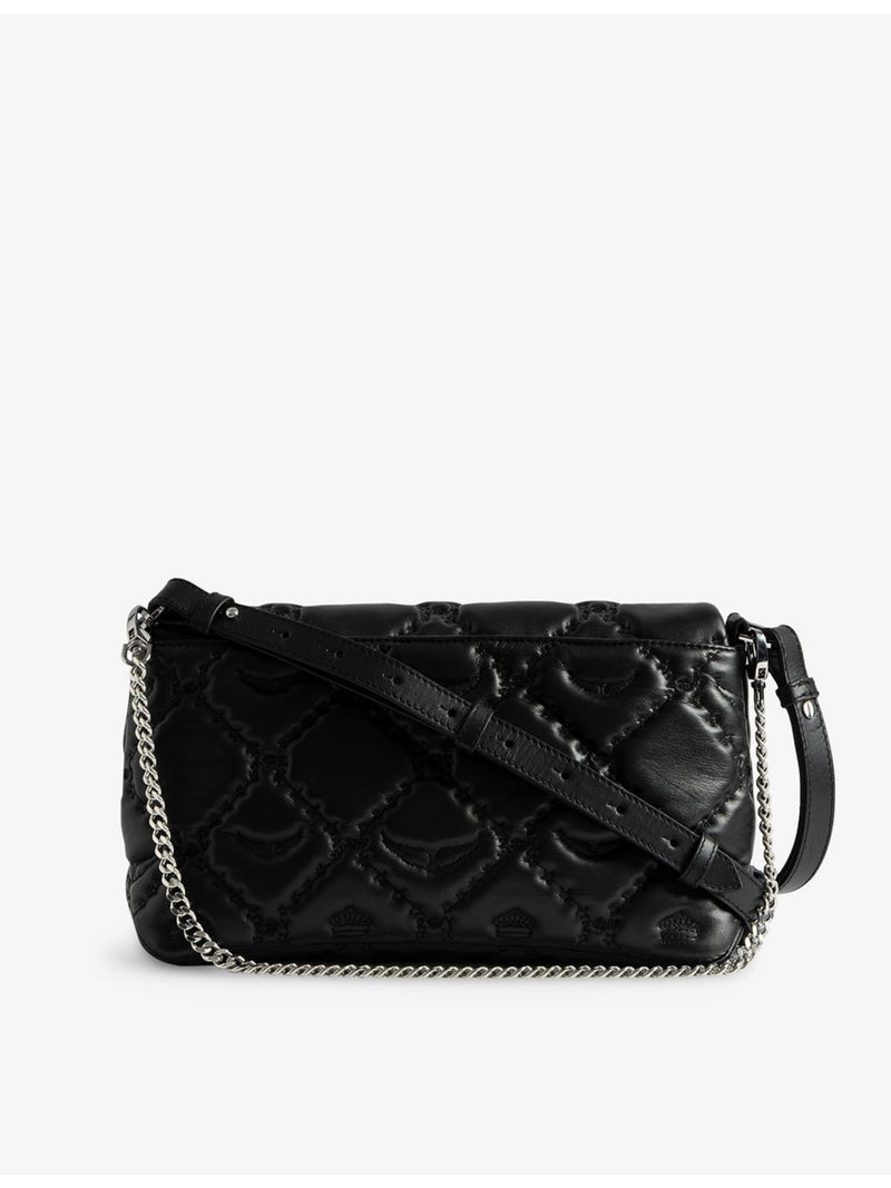 Zadig Voltaire Rocky II XL leather shoulder bag - British product