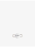 Poubel golf ball charm in rhodium-plated sterling silver - British product
