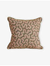 selfridges Soho Home Lophelia Square Woven Cushion- Buy online at McGrocer
