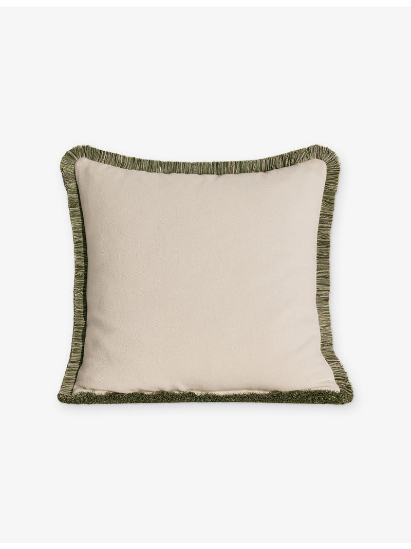 Soho Home square woven cushion with jacquard weave, imported from the UK