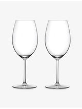 selfridges NUDE Vintage Crystal Bordeaux Glasses Set of Two- Buy online at McGrocer