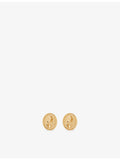 Monet gold-plated pearl clip-on earrings 3cm, imported from the UK