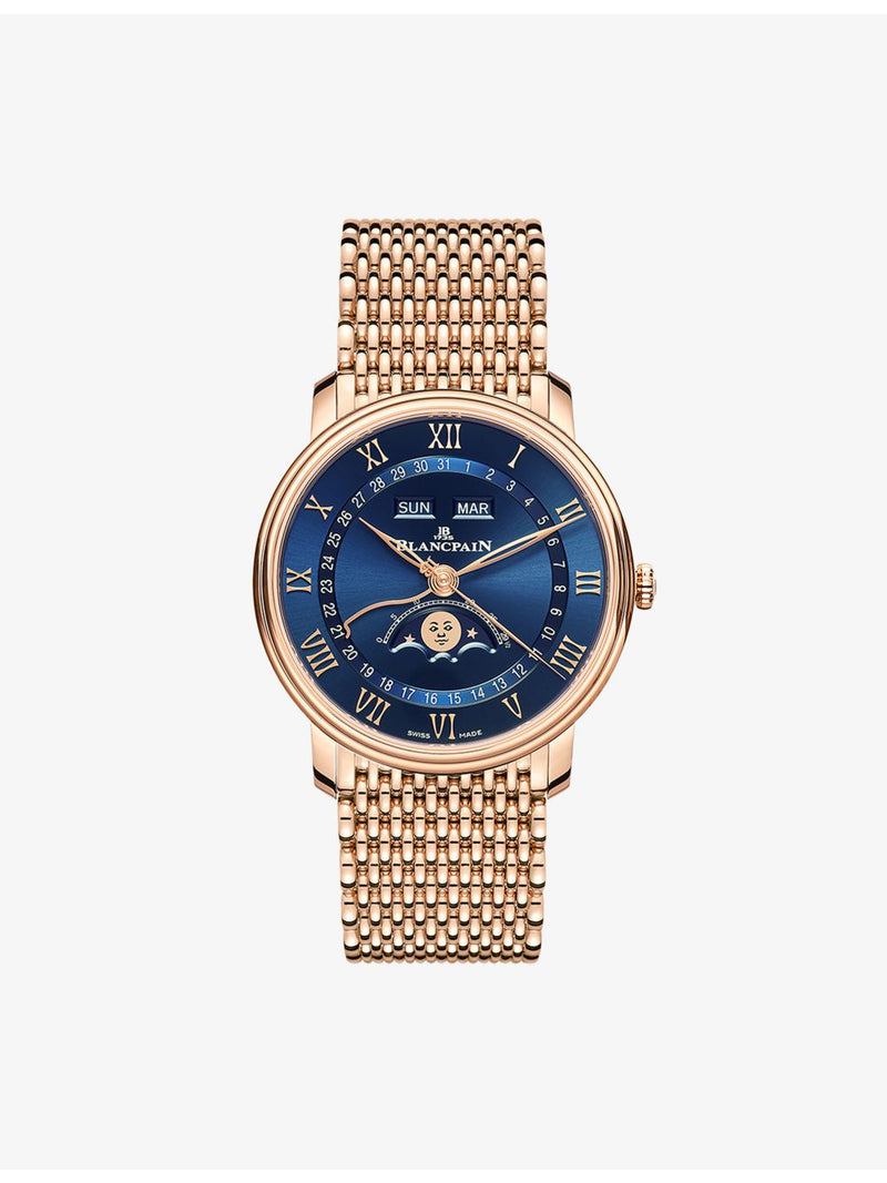 Blancpain Villeret Quantième red-gold automatic watch 40mm (British brand)